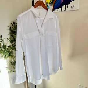 Aritzia The Group Babaton Utility button down shirt - White - Sz M